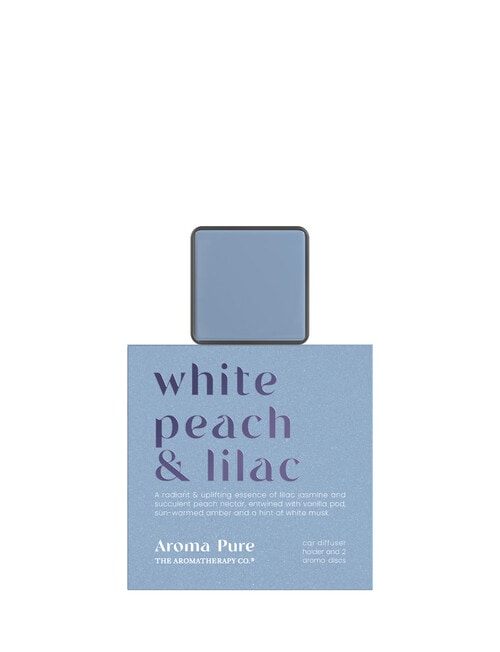 The Aromatherapy Co. Aroma Pure Car Diffuser, White Peach & Lilac product photo