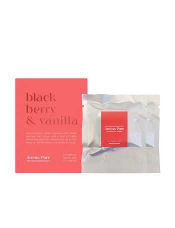 The Aromatherapy Co. Aroma Pure Car Diffuser, Refill Pack x2, Blackberry & Vanilla product photo