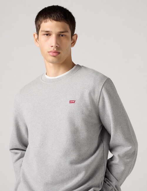 Levis The Original HM Crew Sweat, Grey Heather product photo View 03 L