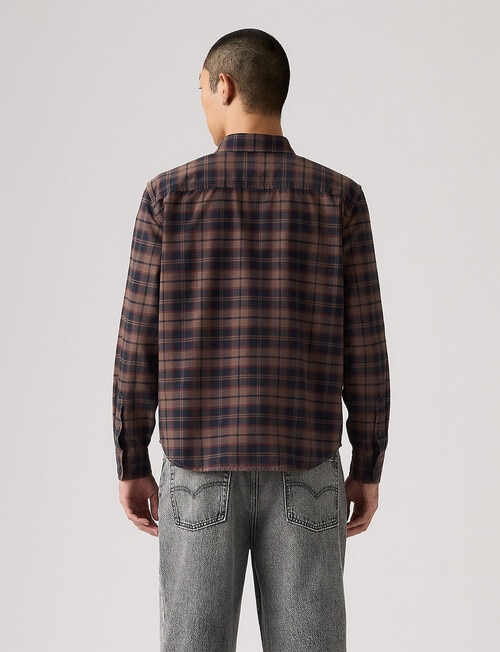 Levis Authentic Button Down Shirt, Choc Plaid product photo View 02 L