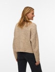 Vero Moda Ingrid Long Sleeve V-Neck Cardigan, Silver Mink product photo View 02 S