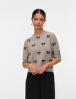 Vero Moda Doffy Intarsia Pullover, Moon Rock Bows product photo