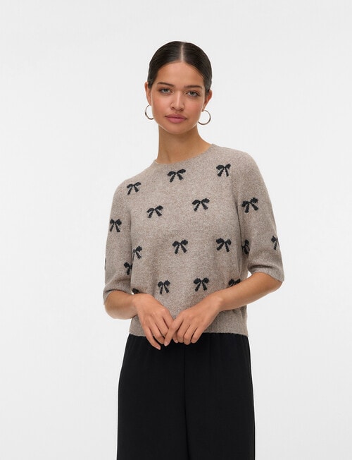 Vero Moda Doffy Intarsia Pullover, Moon Rock Bows product photo