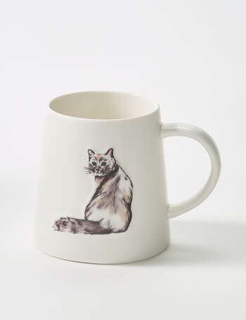 Bosa Companion Cat Mug, 410ml, White product photo