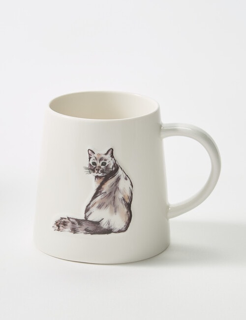 Bosa Companion Cat Mug, 410ml, White product photo