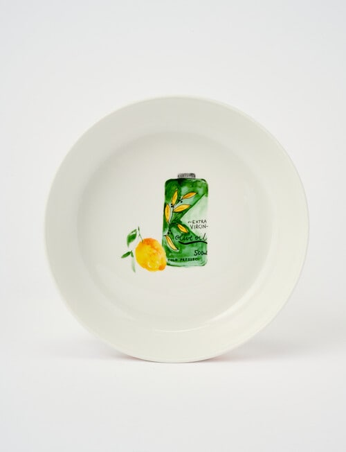 Porto Valentina Dinner Bowl, 21.5cm, Olive Oil product photo