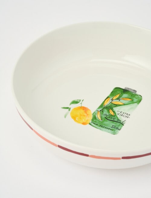 Porto Valentina Dinner Bowl, 21.5cm, Olive Oil product photo View 03 L