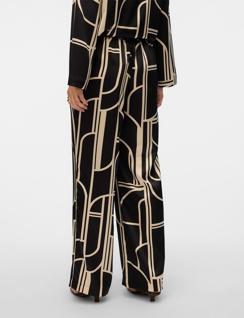 Vero Moda Hadley Pant, Black Print product photo View 02 L