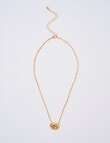 Whistle Ring Necklace, Gold Tone product photo