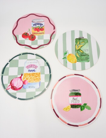 Porto Valentina Round Placemats, Set of 4 product photo