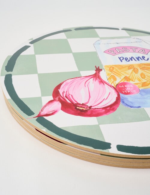 Porto Valentina Round Placemats, Set of 4 product photo View 04 L