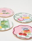 Porto Valentina Round Coasters, Set of 4, 10cm product photo View 02 S