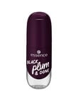 Essence Gel Nail Colour, 84 BLACK Plum & DONE product photo