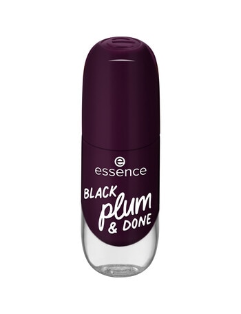 Essence Gel Nail Colour, 84 BLACK Plum & DONE product photo