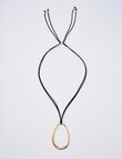 Whistle Oval Pendant Necklace, Gold Tone product photo