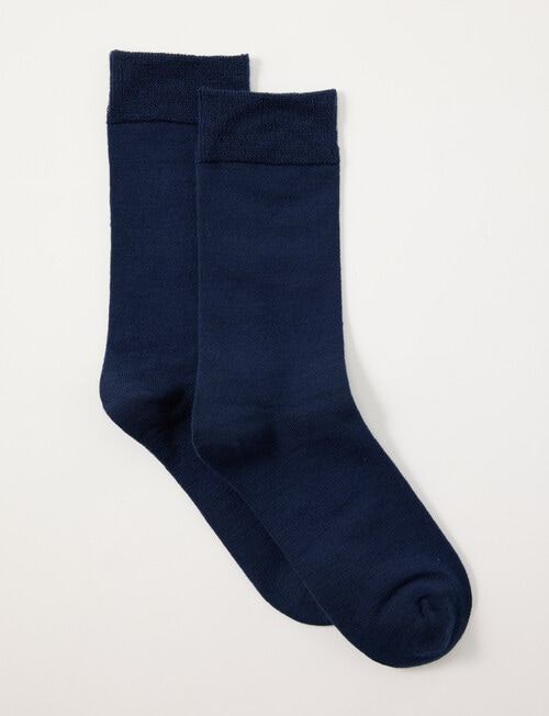 Lyric Wool Rich Crew Sock, 2-Pack, Navy product photo