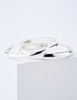 Whistle Solid Bangle Set, 2-Pack, Silver Tone product photo