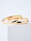 Whistle Solid Bangle Set, 2-Pack, Gold Tone product photo