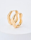 Whistle Geo Earrings, Gold Tone product photo View 02 S