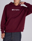 Champion Puff Script Hoodie, Maroon product photo