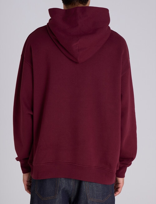 Champion Puff Script Hoodie, Maroon product photo View 03 L