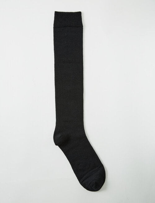 Lyric Wool Rich Knee Hi Sock, Black, 4-11 product photo View 02 L