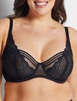 Perfects Epic Lace Underwire Bra, Black, D-G product photo