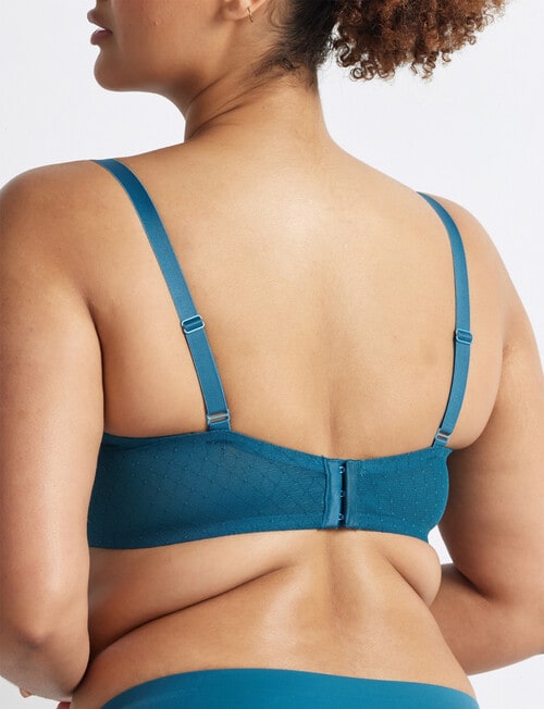 Perfects Epic Lace Underwire Bra, Blue Coral, D-G product photo View 03 L