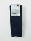Lyric Wool Rich Knee Hi Sock, Navy, 4-11 product photo