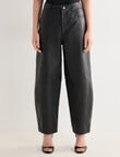 State of play Leather Barrel Pant, Black product photo