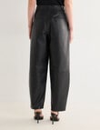 State of play Leather Barrel Pant, Black product photo View 02 S