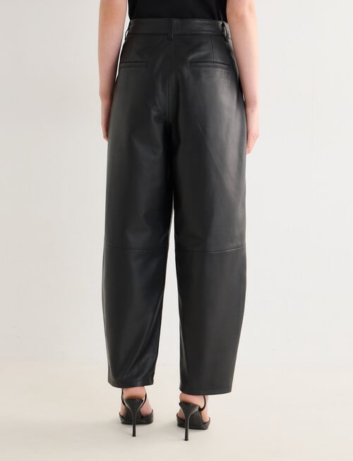 State of play Leather Barrel Pant, Black product photo View 02 L