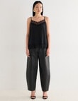 State of play Leather Barrel Pant, Black product photo View 03 S