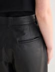 State of play Leather Barrel Pant, Black product photo View 06 S