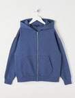 No Issue Front Zip Oversize Hoodie, Blue product photo