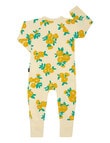 Bonds Floral Zippy Wondersuit, Lemon product photo View 02 S