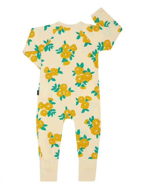 Bonds Floral Zippy Wondersuit, Lemon product photo View 02 L