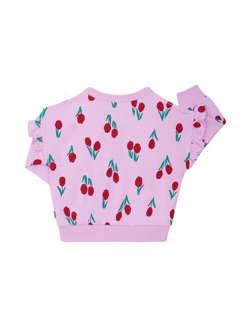 Bonds Petal Party Frilled Pullover, Lilac product photo View 02 L