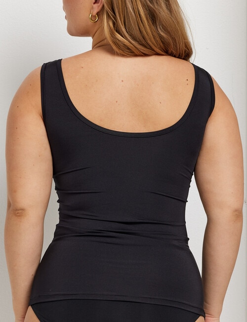 Perfects Micro & Lace Built Up Cami, Black product photo View 02 L