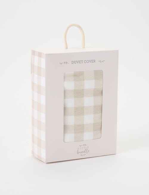 Little Bundle Duvet Cover, Sandy Gingham product photo View 02 L