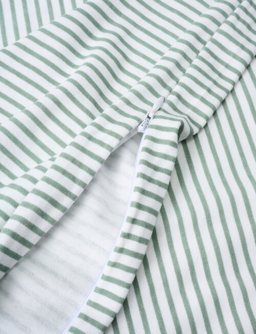 Little Bundle Duvet Cover, Green Stripe product photo View 03 L