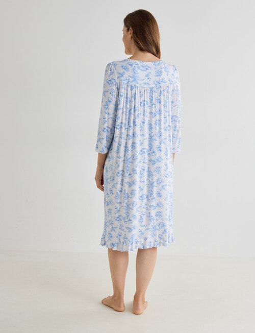 Ruby & Bloom Printed Nightie, Blue, 10-26 product photo View 02 L