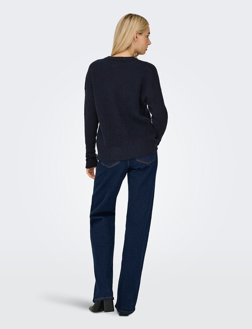 ONLY Jerico Long Sleeve Pullover, Dark Navy product photo View 02 L