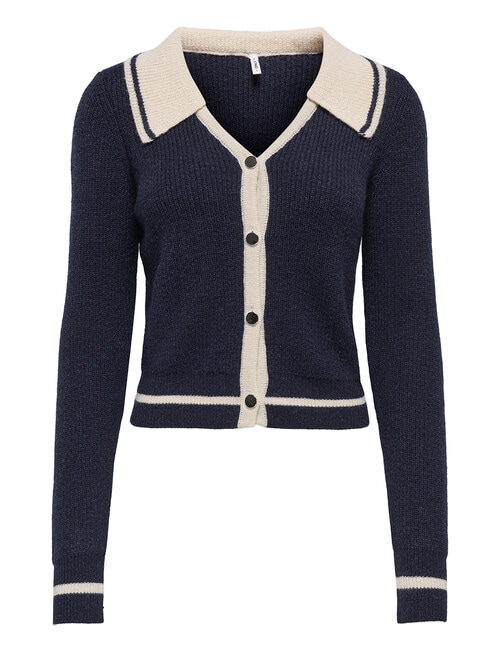 ONLY Zoe Button Up Collared Cardigan, Night Sky product photo