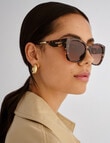 Fiorelli Alexa Sunglasses, Spring Tortoise & Gold product photo View 05 S