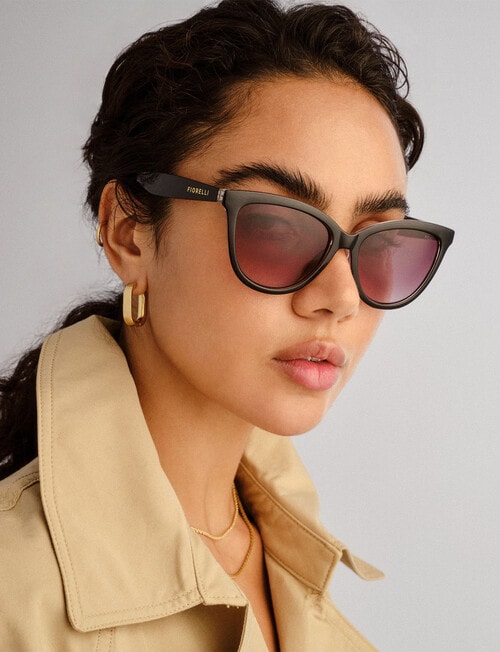 Fiorelli Luna Sunglasses, Black Malt product photo View 06 L