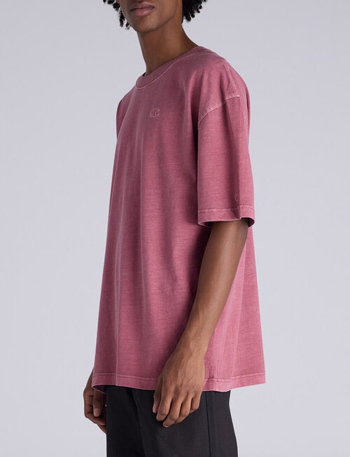 Champion Vintage Wash Tee, Maroon product photo View 02 L