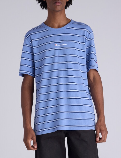 Champion Stripe Script Tee, Blue product photo