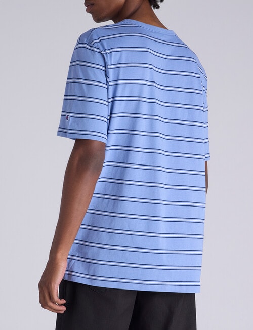 Champion Stripe Script Tee, Blue product photo View 03 L