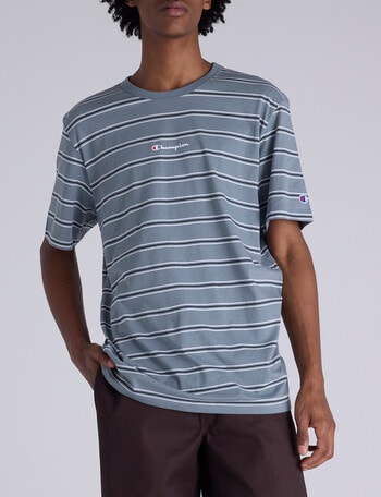 Champion Stripe Script Tee, Grey product photo